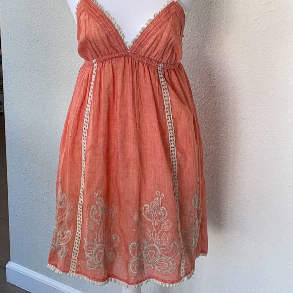 Salmon Pink Boho Dress size small